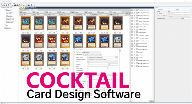 Cocktail Card Design Software